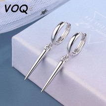  rivet cone pendant earrings fashionable women s silver color accessories party jewelry thumb200