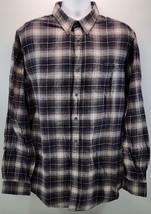 L) Men Croft &amp; Barrow Button Down Plaid Cotton Shirt XL Tall - £7.77 GBP