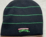 Teenage Mutant Ninja Turtles Beanie Cap Hat 2010 Viacom  Black Green Str... - $8.99