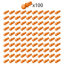 100x Orange 2736 Ball with Cross Axle/Technic Axle Towball Building Pieces - £6.28 GBP