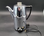 Vintage Chrome Percolator Coffeemaster Automatic Model AP10A Tested Comp... - $48.50