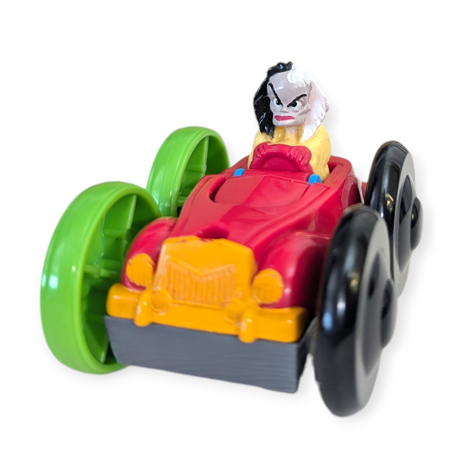 101 Dalmatians Disney Vintage 1997 Toy Flip Car: Puppy and Cruella De Vil - $12.90