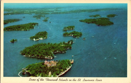 St. Lawrence River Thousand Islands New York Vintage Postcard (A14) - £4.31 GBP