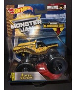 Hot Wheels Monster Truck 1:64 Earth Shaker W/Re-Crushable Car - $11.30