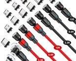 540 Rotation Magnetic Charging Cable (7-Pack, 1.6Ft/3.3Ft/3.3Ft/6.6Ft/6.... - $37.99