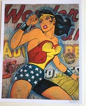 Wonder Woman  12x15&quot; signed print By Frank Forte Pop Surrealism DC Comics - £18.41 GBP