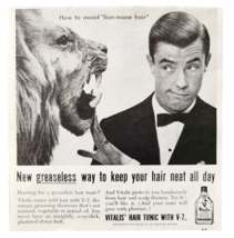 1955 Bristol Myers Vitalis Hair Tonic Advertisement Vintage Hair Care DWF12 - $27.36 CAD