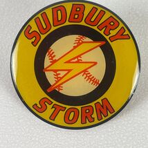 Little League Vintage Sudbury Storm Baseball Pinback Button 1.5" - $11.39