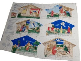 Vtg 1997 Fabric Traditions DIY Book The First Christmas Book Panel, Cut &amp; Sew - £23.18 GBP