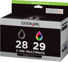 New Genuine Lexmark 28 29 2PK Box Ink Cartridges X Series X2500 Z Series... - £21.98 GBP
