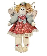 Country Angel Vintage Handmade Decorative Wall Hanging Shelf Sitter Stuf... - $34.20 CAD