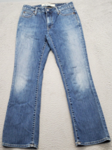 Gap Bootcut Jeans Women&#39;s Blue Denim Stretch Semi Evase Extensible Flat Front - $18.49