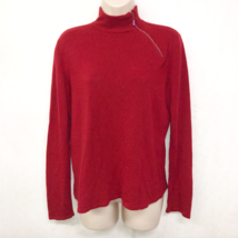 Designers Originals Womens Red Sweater Bling Rhinestones Petite Sz Small... - £12.78 GBP
