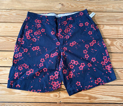 amazon essentials NWT men’s floral chino shorts size 32 navy T1 - $12.77