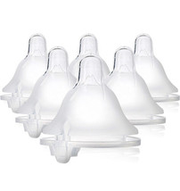 Evenflo Balance+ WIDE Neck Nipples-Fast Flow/X-Cut 8+ Months New 1 Box of 6 - $29.20