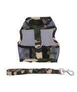 Cool Mesh Camouflage Dog Harness and Matching Leash Size S - $242.13 MXN