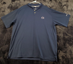 Penn State Nittany Lions Columbia Shirt Mens Size 2XL Navy Short Sleeve Football - £16.47 GBP