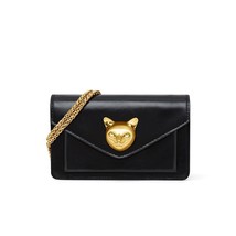 Women&#39;s Handbag New Style Cat Black Fashion Stylish Shoulder Chain Luxury Leathe - £146.78 GBP