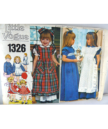 Vintage VOGUE 1326 Children&#39;s Dress &amp; Pinafore Size 6X short or maxi - $20.36 CAD