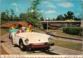 Six Flags Super Sports Cars On Route 66 Postcard PC267 - £7.98 GBP