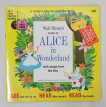 Vtg NIP Disneyland Record Book Alice in Wonderland 33 LP 306 Sealed 1965 - $34.65