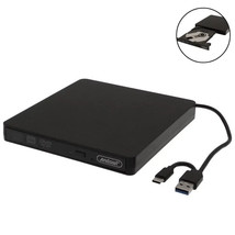 External DVD-RW/CD Writer/Reader for Desktop/Laptop with USB &amp; Type C connectors - £21.96 GBP