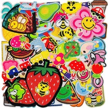 70Pcs Random Assorted Styles Embroidered Iron On Patches For Clothing, Cute Patc - £19.11 GBP