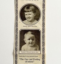 1922 Mellin&#39;s Food Babies Infant Health Advertisement Ephemera - $11.49