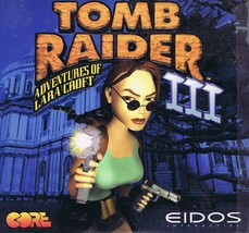 VINTAGE 1998 Tomb Raider III Adventure of Lara Croft &amp; Demos Core PC Game - £22.31 GBP