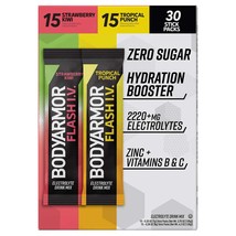 Hydration Packets Electrolyte Powder Bodyarmor Flash Iv Drink Mix 30 Ct Variety - $26.99