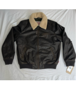 Levi Strauss &amp; Co. Medium Leather Jacket with Fur Collar - $1,833.63 MXN