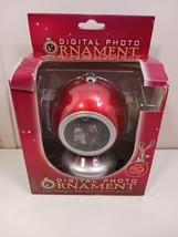 FSG Digital Photo Red Ornament 59 Photo Capacity 1.5 “ Screen New BOX DA... - £7.81 GBP