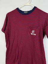 Vintage Polo Ralph Lauren T Shirt Striped Navy Red RL-92 Women’s Large 90s - £41.62 GBP