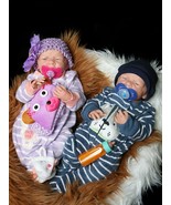 Reborn Babies Twins BoyGirl Preemie Anatomically Correct Washable Bereng... - €152,34 EUR