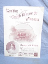 Antique 1900s &quot;Mid The Green Fields Of Virginia&quot; Sheet Music #217 - £15.65 GBP