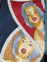 Abstract Marilyn Monroe Tie on  Film Strip DiModa Peacock Silk Trading Handmade - £10.65 GBP