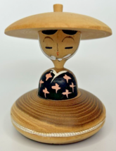 Vintage Japanese Kokeshi Wooden Painted Doll About 2.5&quot; SKU PB196/3 - $16.99