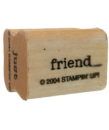 Stampin Up Rubber Stamp Friend Small Word Just Friendship Card Making Cr... - £2.39 GBP