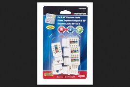 JACK CAT6 90 WHITE 5PK by MONSTER JHIU MfrPartNo 140258-00 - $62.23 CAD