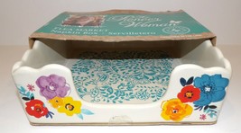 Beautiful The Pioneer Woman Stoneware Flea Market Floral Napkin Box In Packaging - £31.32 GBP