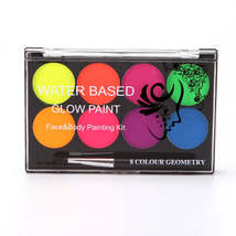 wholesale 12pcs/lot luminiscent paint Face Body Art Paint UV glow in the dark ma - £103.91 GBP