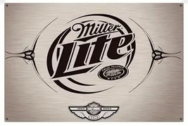 Miller Lite Beer Vintage Novelty Metal Sign 12&quot; x 8&quot; Wall Art - £7.03 GBP