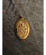 14K GF Chapel Sacred Heart of Jesus Have Mercy On Us Pendant - $8.86