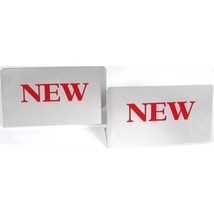 2 Display Signs Showcase Countertop Jewelry Metal - £6.07 GBP