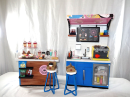 American Girl Coffee Shop Barista Cafe Coffee Espresso Machine + Accesso... - $173.26