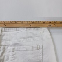 Charter Club Women's White Cotton Blend Rear Slit Denim Skirt Size 10 image 8
