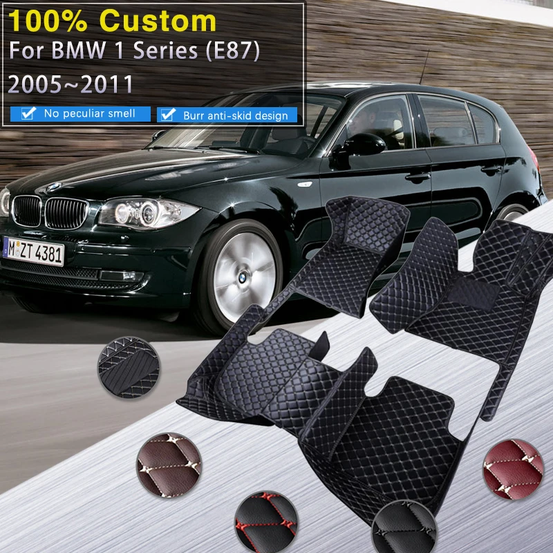 Car Floor Mats For BMW 1 Series E87 2005~2011 Carpets Rugs Protective Pad - £39.16 GBP+