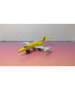 Lesney Matchbox Yellow Gates Learjet Vintage 1973 England Jet Plane Comp... - $11.88