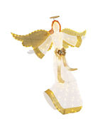 5.2 Feet Christmas Pre-Lit Angel with Halo Wings and 180 Warm White LED ... - €122,18 EUR