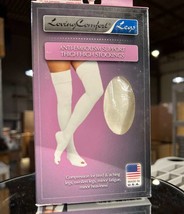 Loving Comfort Anti-Embolism Inspection Toe Thigh Highs 15-20mmHg Medium Regular - $19.40